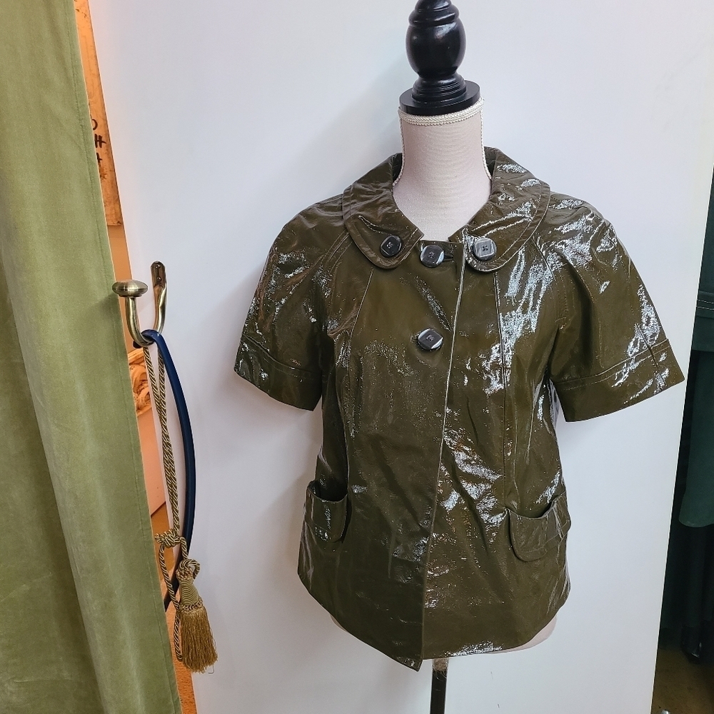 Classiques Entier Leather Patent Jacket